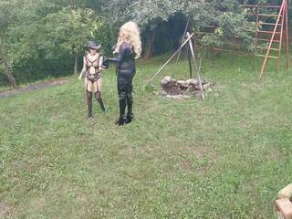 Horse Training for Blonde Tv TS Cunt by Sexy Goth Domina Pt1 | xHamster
