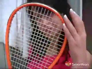 Полово неспокоен тенис млад жена