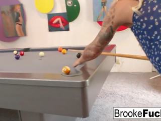 Brooke Plays Sexy Billiards with Vans Balls: Free Porn 39