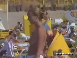 Zandvoort nederlandsk strand toppløs nudist pupper 22